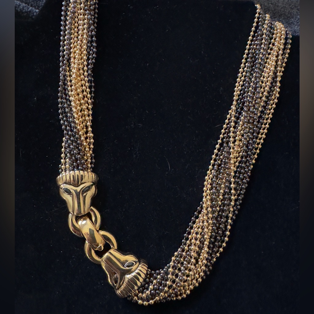 Vintage Iconic House Of Givenchy Panther Necklace Is Exceedingly Rare To Find 490$